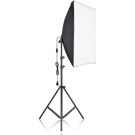 Studio Fotografie Softbox Kit met 50x70cm Softbox * 1 + 2M Metalen Statief * 1 voor Live US Plug