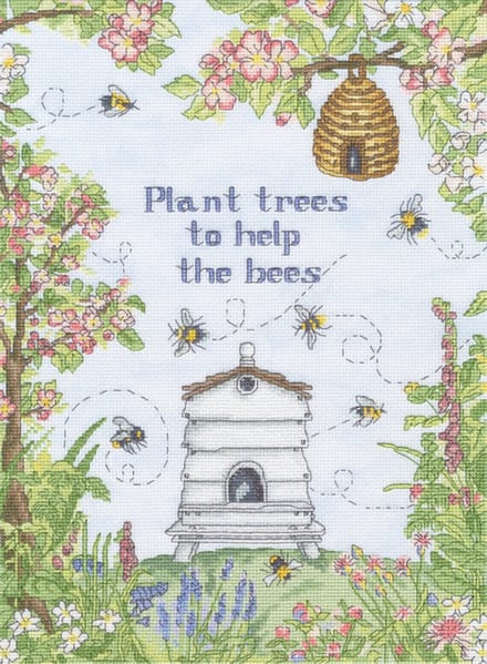 Borduurpakket Amanda Loverseed - Help The Bees- Bothy Threads