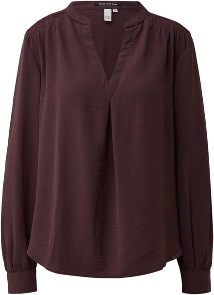 Blouse tuniek met smockdetails op de schouders dames QS