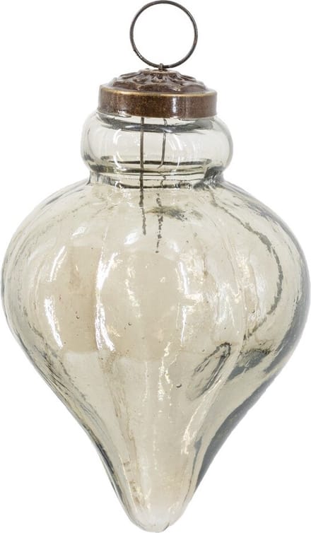 HomeBound by KY | Glazen kerstbal black smoke | 10x10cm | kerstbal