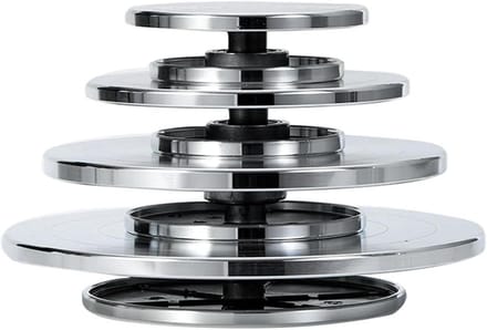 Aardewerk Wiel - Draaitafel Tool - Keramiek Projecten - Dubbelzijdig - 30CM - Aluminium