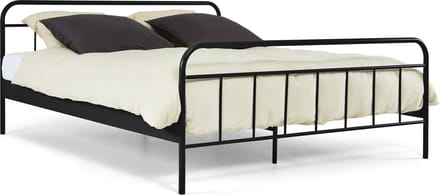 Beter Bed Alex Metalen Bedframe - Twijfelaar - 120x200cm - Zwart