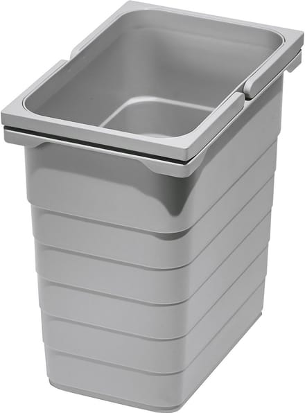 Ninka eins2vier Afvalbak 8 L 310 x 230 x 153 mm grijs aluminium