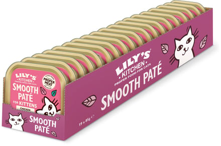 Lily's Kitchen - Kattenvoer - Natvoer - Smooth Paté met Kip voor Kittens - 19 x 85 g
