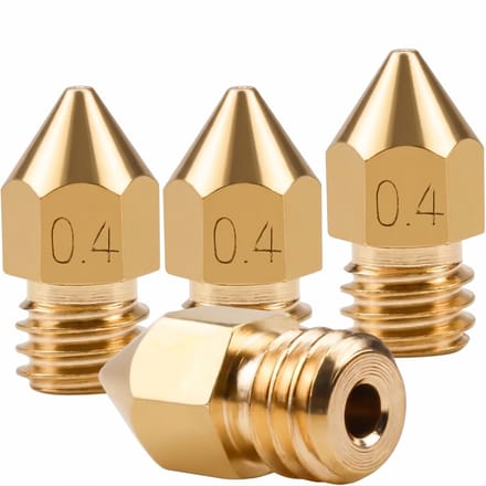 MK8 nozzle 0,4mm 4 stuks - geschikt voor Ender 3 - OXILO