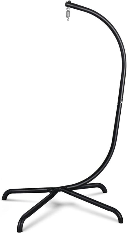 Egg Hangstoel - Hangstoel met Standaard - Chair voor Binnen en Buiten - Woonaccessoire