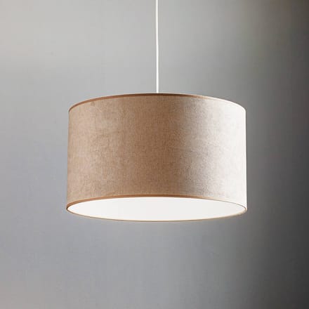 Duolla Hanglamp Bristol, geweven patroon, beige