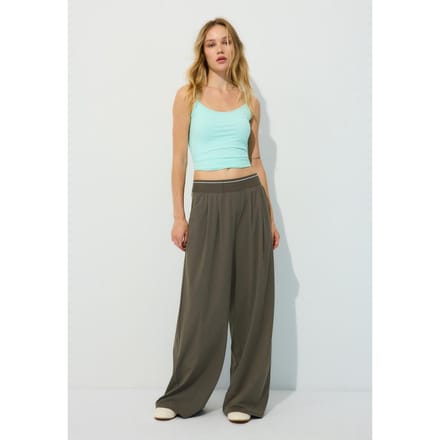Stradivarius Palazzo joggingbroek met elastische taille  Bruin XS