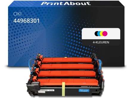 PrintAbout huismerk Drum 44968301 4-kleuren Geschikt voor OKI