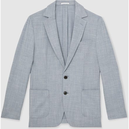 Reiss Sb 2b Notch Textured Blazer Soft Blue Maat: 40 | Blazers Outlet | Heren | Blauw