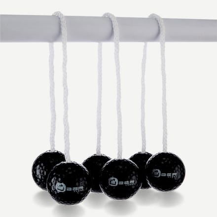 Laddergolf Bolas - Soft – Professioneel – 3x2 Echte Golfballen - Officiële Lengte - Zwart