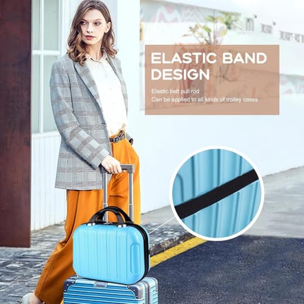 Waterdichte Hardcase Koffer voor Make-up en Toiletartikelen met Trolleyband