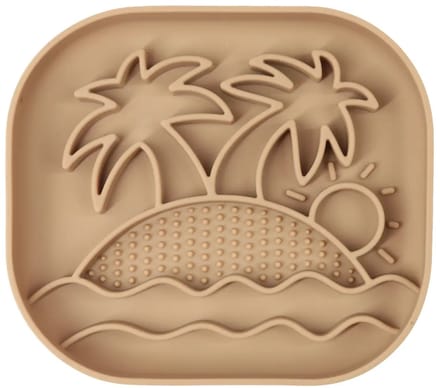 Bloom - Slowfeeder - Palm - Taupe - Hond - Anti Schrokbak