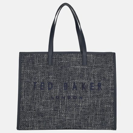 Ted Baker Tweekon Tweed Extra Large Navy Icon Tas
