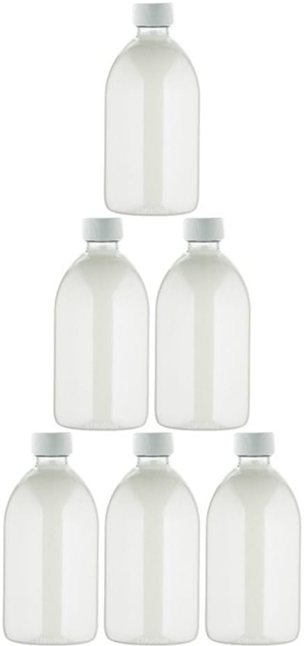Scrubzout White Lotus - 650 gram - Fles met witte dop - set van 6 stuks - Hydraterende Lichaamsscrub