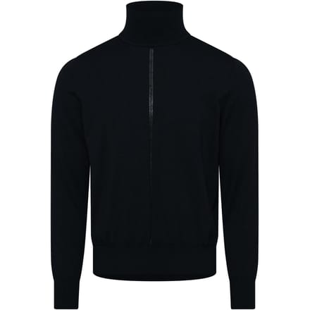 Boss Dames-trui met col, normale pasvorm (Donkerblauw)