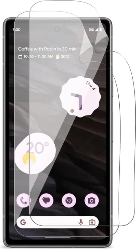 Screenprotector geschikt voor Google Pixel 7a - 2x FlexGuard Screen Protector