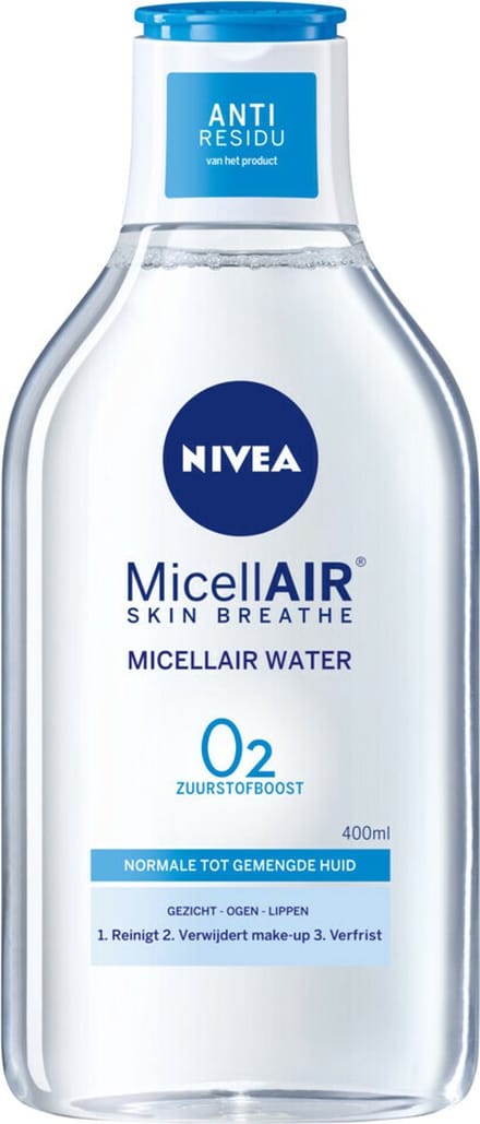 10x Nivea O2 Zuurstofboost Micellair Water Normaal tot Gemengde Huid 400 ml