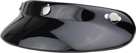 BHR Zonneklep voor Scooter Helm - Motor Scooter Brommer | Stevig - Glans Zwart