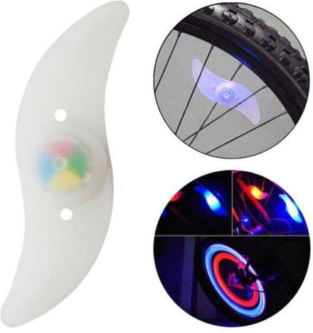 Scoby - Spaakverlichting - Fietswiel Decoratie - Multicolor - 12 CM - 2 Stuks