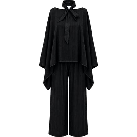 Hoge Taille Coltrui Wijde Pijpen Brei Set