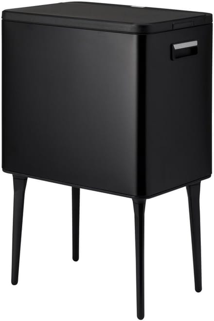 Excellent Houseware Afvalbak 35L Metaal/Zwart
