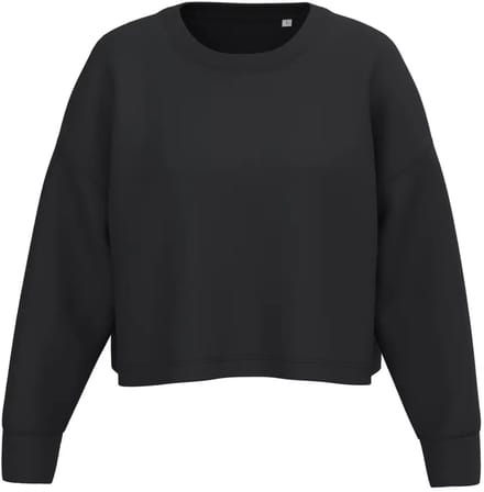 Dames cropped sweatshirt met ronde hals Proact
