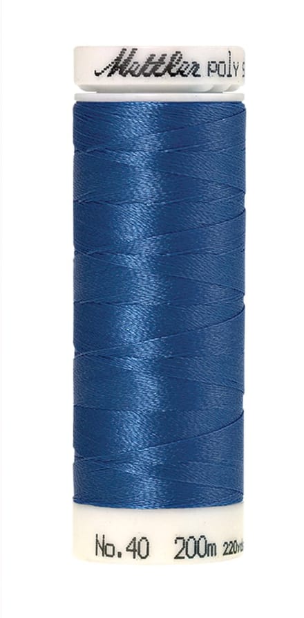 Mettler borduurgaren - Blauw - Nr 3710 - Polysheen - 200 meter