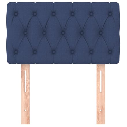 vidaXL - Hoofdbord - 80x7x78/88 - cm - stof - blauw