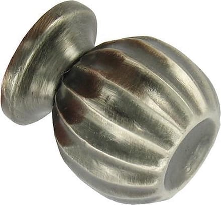 AVENUE meubelknop Pavot tin rond Ø 24mm | DONKERGRIJS