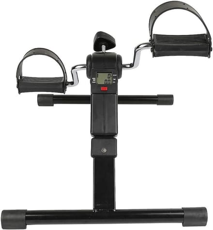 Mini Hometrainer - Onderbouw Fiets - Been Arm Training - LCD Scherm - 37x50x235 cm - Zwart