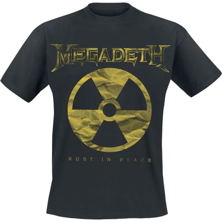 Megadeth T-shirt - Large Rip Nuclear Logo - S tot XXL - voor Mannen - zwart