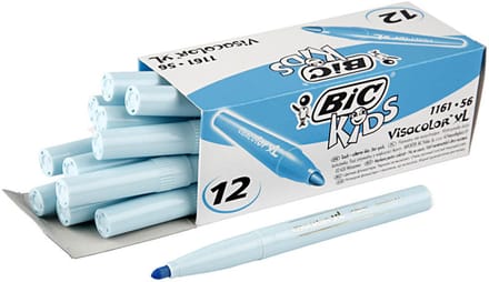Bic Kleurstiften Visacolor Xl 3 Mm Lichtblauw 12 Stuks