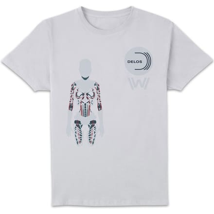 Westworld Delos Host Men's T-Shirt - White - 5XL