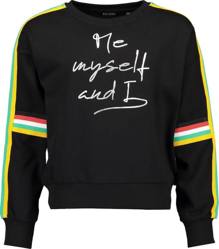 Blue Seven - Meisjes sweater met gekleurde mouw - Maat 176