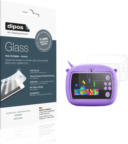 dipos – 2x Matte Pantserfolie geschikt voor YOZISS A24 A20 | 9H Screenprotector