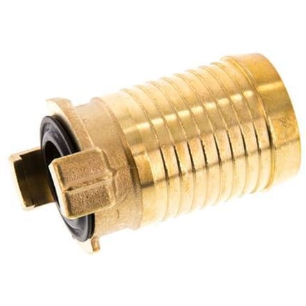 38 mm (1 1/2'') Slangpilaar Messing GEKA Tuinslangkoppeling
