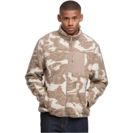 Urban Classics - Pattern Teddy Jacket - XL - Beige