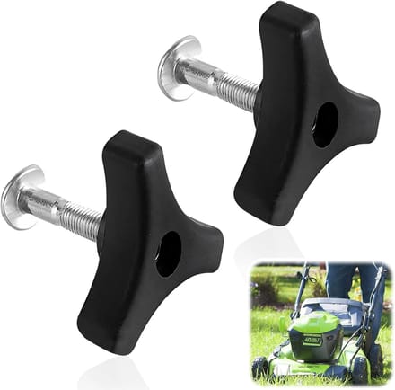 Daity 2 x Universele grasmaaierhendel vleugelmoer schroef - grasmaaierhendel knoppen - moer schroef - grasmaaierhendel schroevenset - Universele grasmaaier accessoire