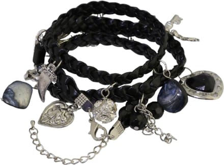 Behave - Wikkelarmband met hangers - Statement siertrend - Damesmode