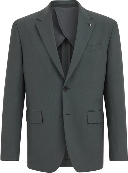 WE Fashion Heren slim fit blazer van twill met stretch