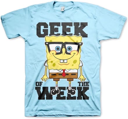 SpongeBob SquarePants Geek Of The Week T-shirt Skyblue