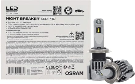 Osram Night Breaker H7 LED tot 220% meer helderheid