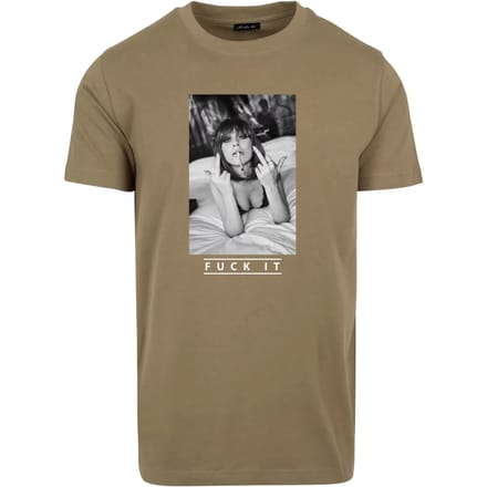 Mister Tee - Fuck It 2.0 Heren Tshirt - XS - Olijfgroen