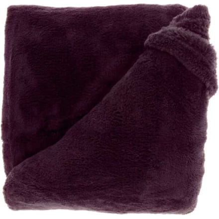 Unique Living plaid justin 150x200cm dark purple