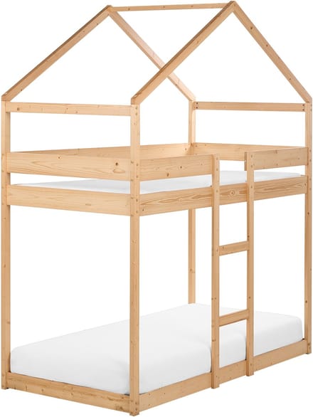 LABATUT - Stapelbed - Lichtbruin - 90 x 200 cm - Dennenhout