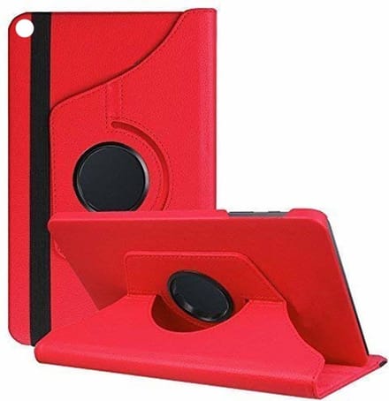 Hoes Geschikt voor Samsung Galaxy Tab S5e Draaibare Hoes Ntech - Rood