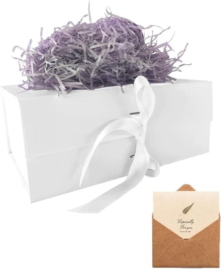 Geschenkdoos 23 x 17 x 10 cm - witte kleur - magnetisch deksel - perfect voor bruiloften - SnelShoppen