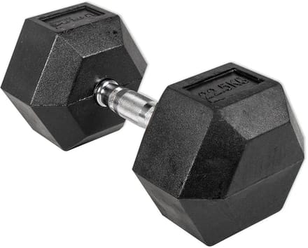 Olive Hex Dumbbell 22.5kg 2 Eenheden Zilver 22.5 kg