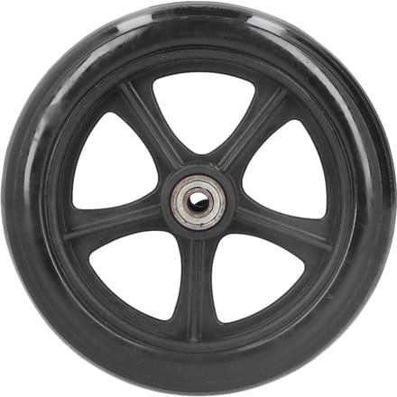 Rolstoelwiel Vervanging 16cm PU Looprek Zwenkwiel Accessoire met Kogellager Zwart